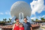 Rachel_ethan_and_i_epcot_entrance_day_14_disney_world_july_2025